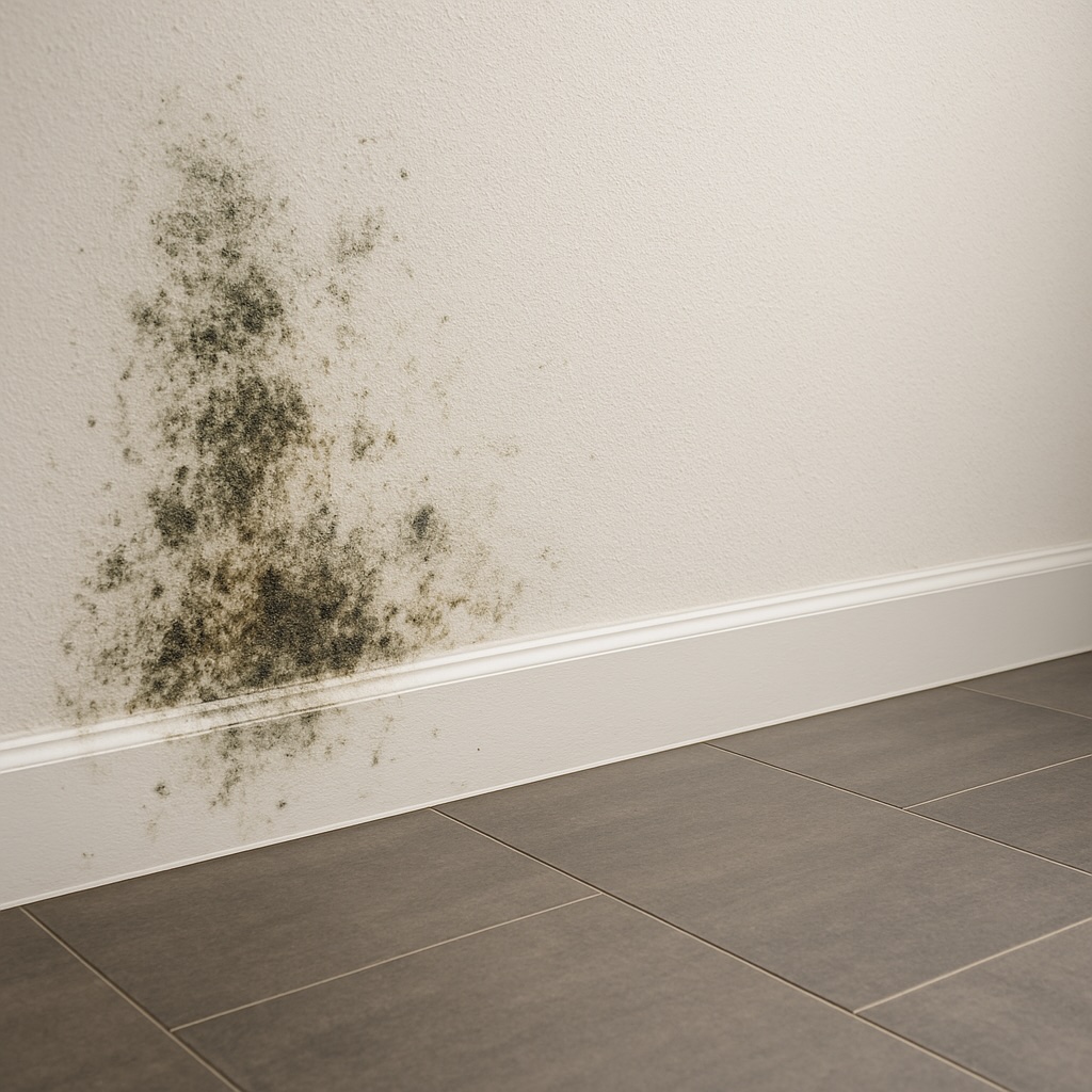 Mold inspection specialist testing indoor air quality in a Miami home for mold spores and allergens